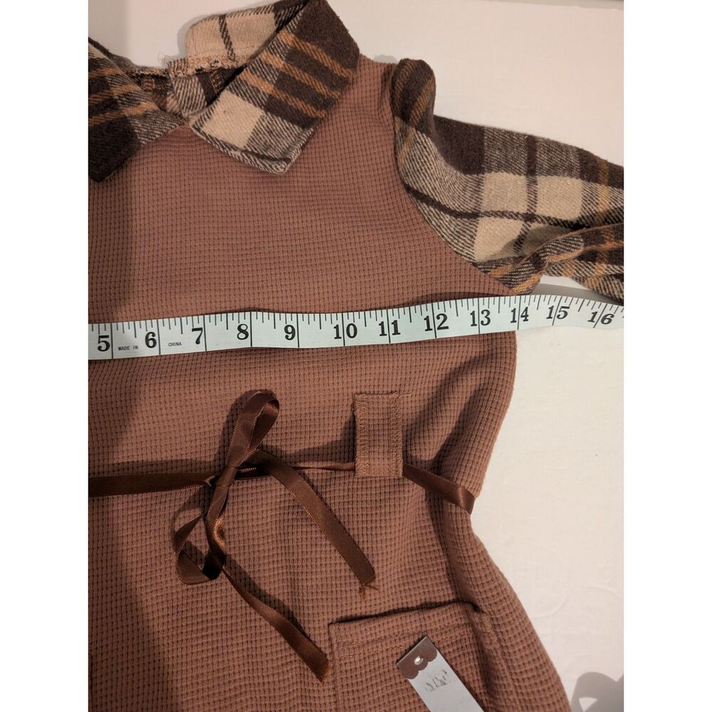 Girl's Long Sleeve Dress Brown Size 6Y NWOT - Picture 4 of 5